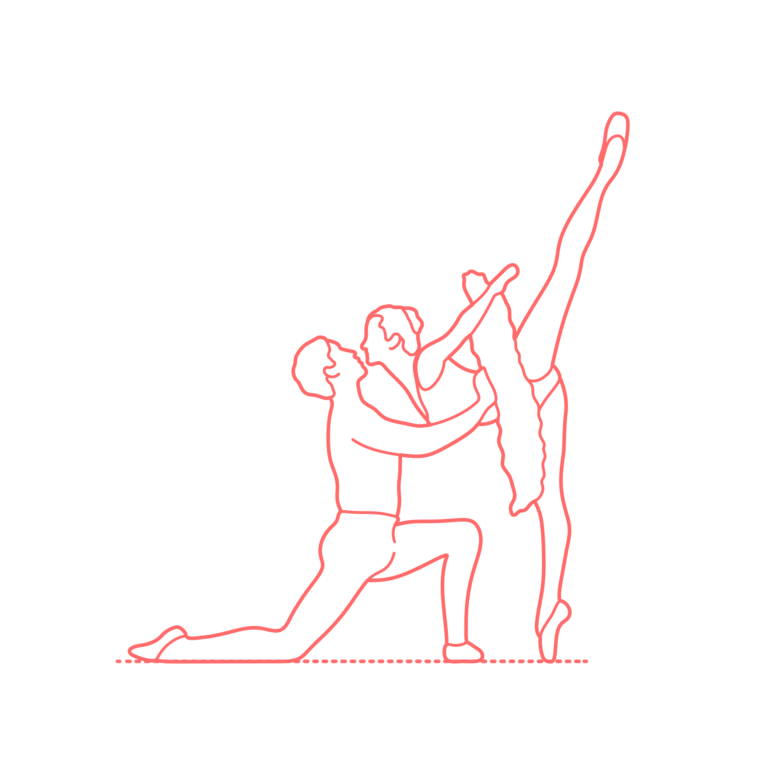 Humans Dancing Ballet Duets Outline Svg File Free Vectors